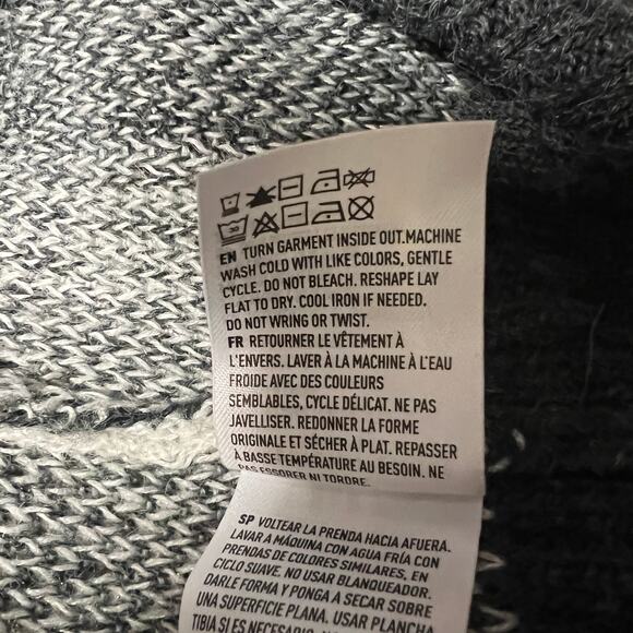 American Eagle Check Print Open Front Cardigan Size Small Long Line - Picture 6 of 6